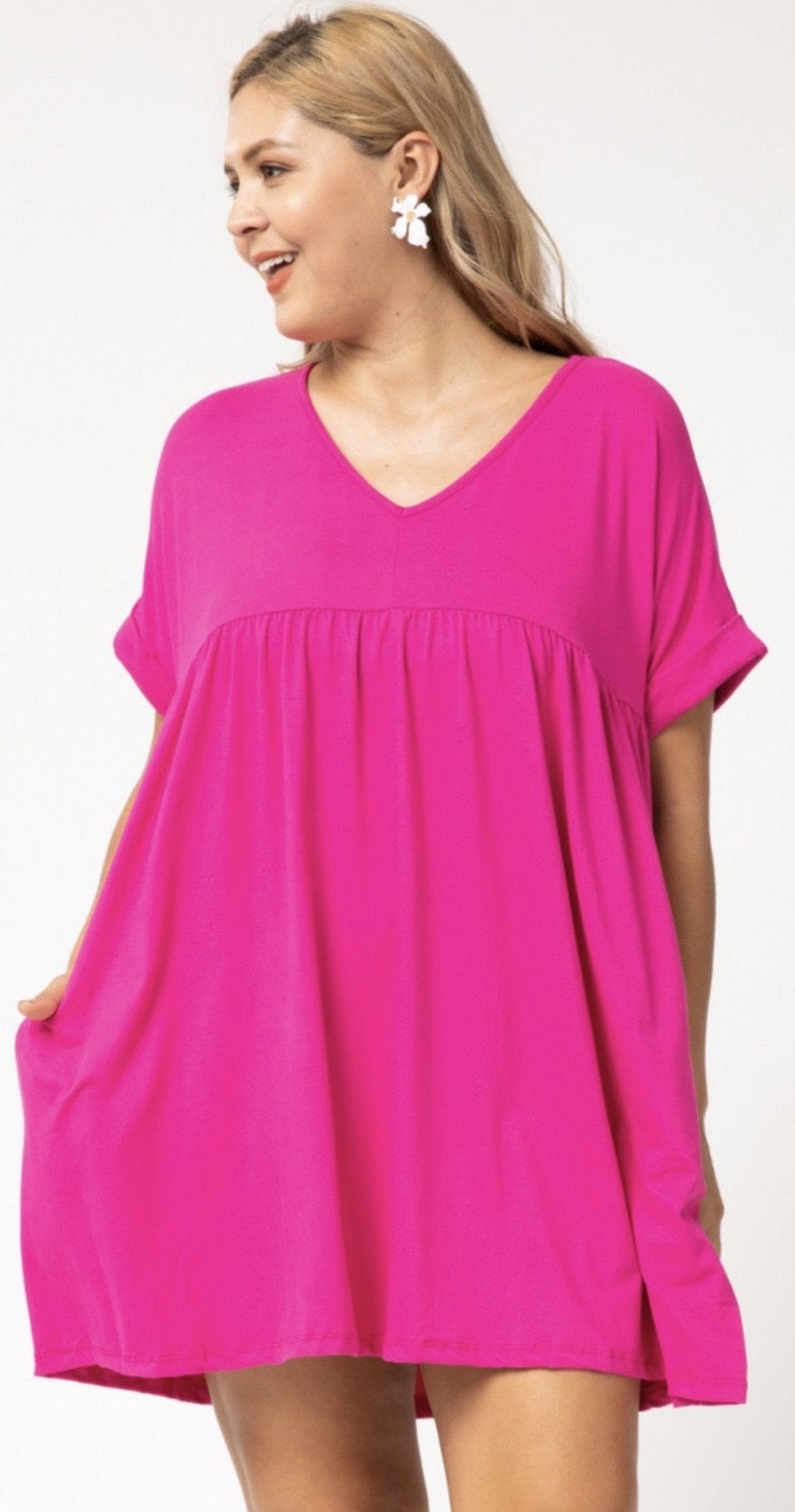 Keeping it Casual Babydoll Dress - Plus - Liz & Addie