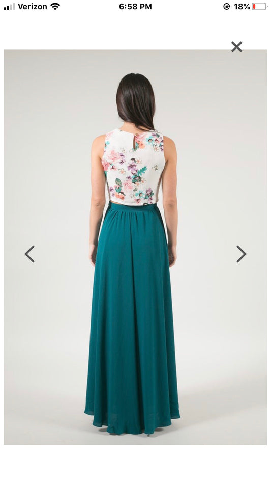 Green Maxi Skirt - Liz & Addie