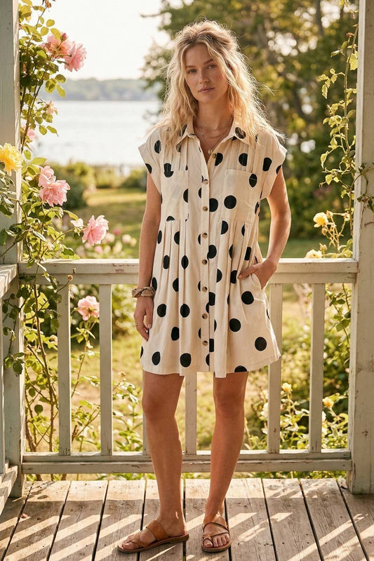 Classic Polka Dot Mini Dress
