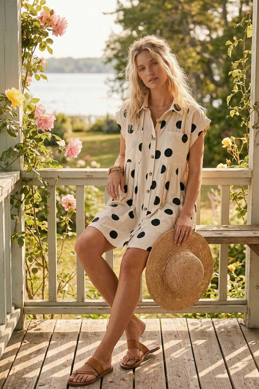 Classic Polka Dot Mini Dress
