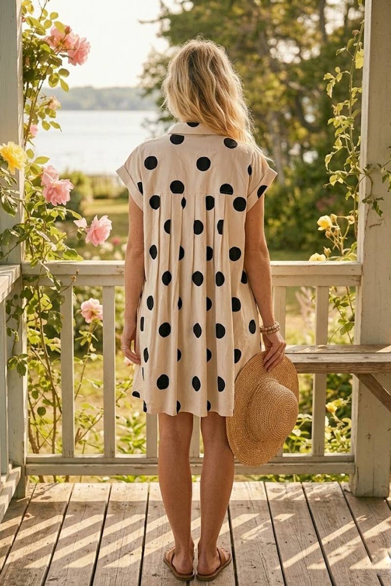 Classic Polka Dot Mini Dress