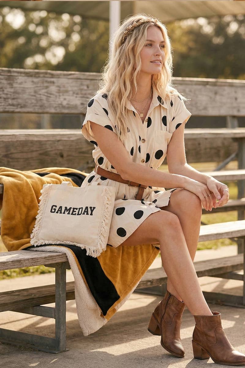 Classic Polka Dot Mini Dress