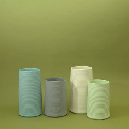 Cold Mountain Vase 2 - Bisque - Liz & Addie 