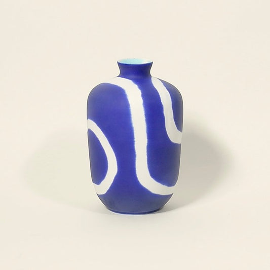 Memphis Plum Vase - Indigo - Liz & Addie 