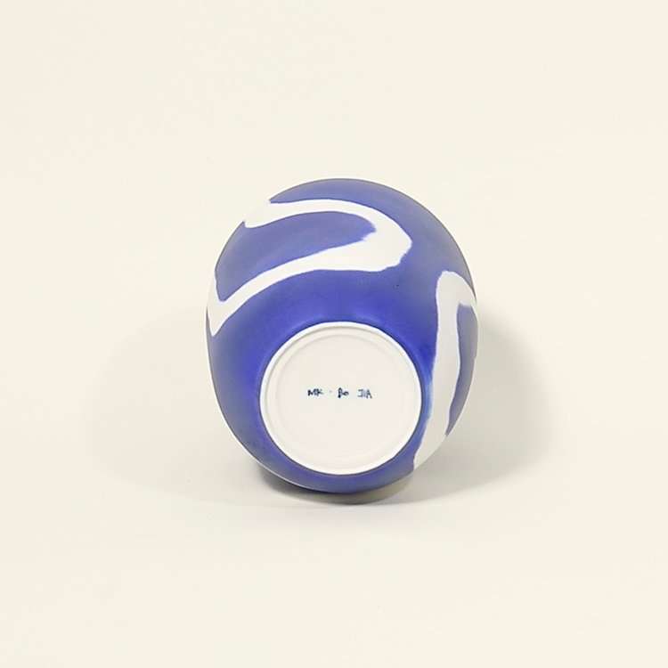 Memphis Plum Vase - Indigo - Liz & Addie 