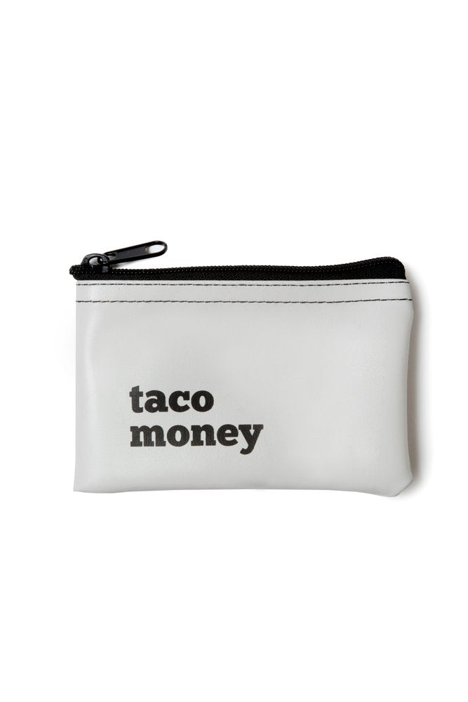 Taco Money Vinyl Zip Pouch - Liz & Addie 