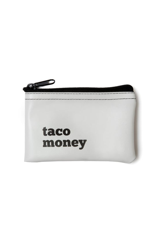 Taco Money Vinyl Zip Pouch - Liz & Addie 