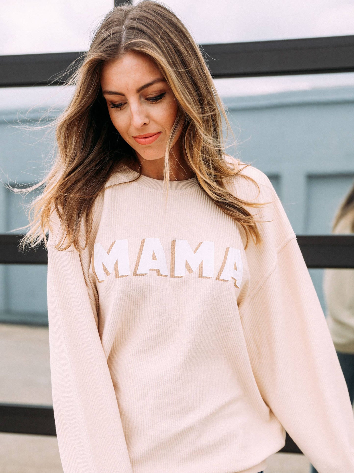 Mama corded sweatshirt - Liz & Addie 