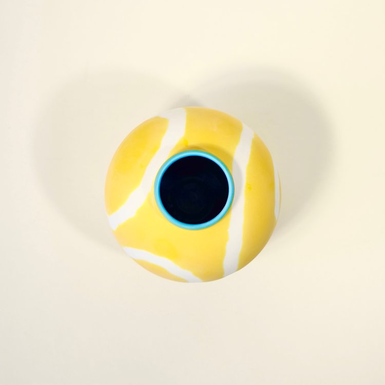 Memphis Jade Ring Vase - Yellow - Liz & Addie 