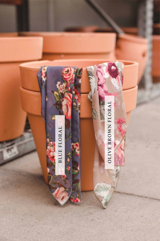 Fall Blue Floral - Liz & Addie 