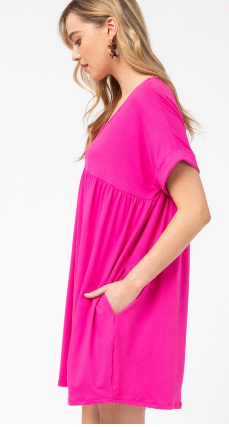 Keeping it Casual Babydoll Dress - Liz & Addie 