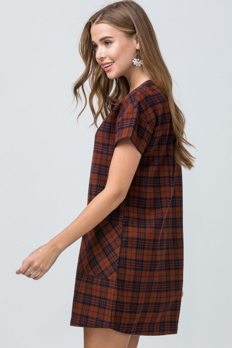 Plaid Dress - Liz & Addie 
