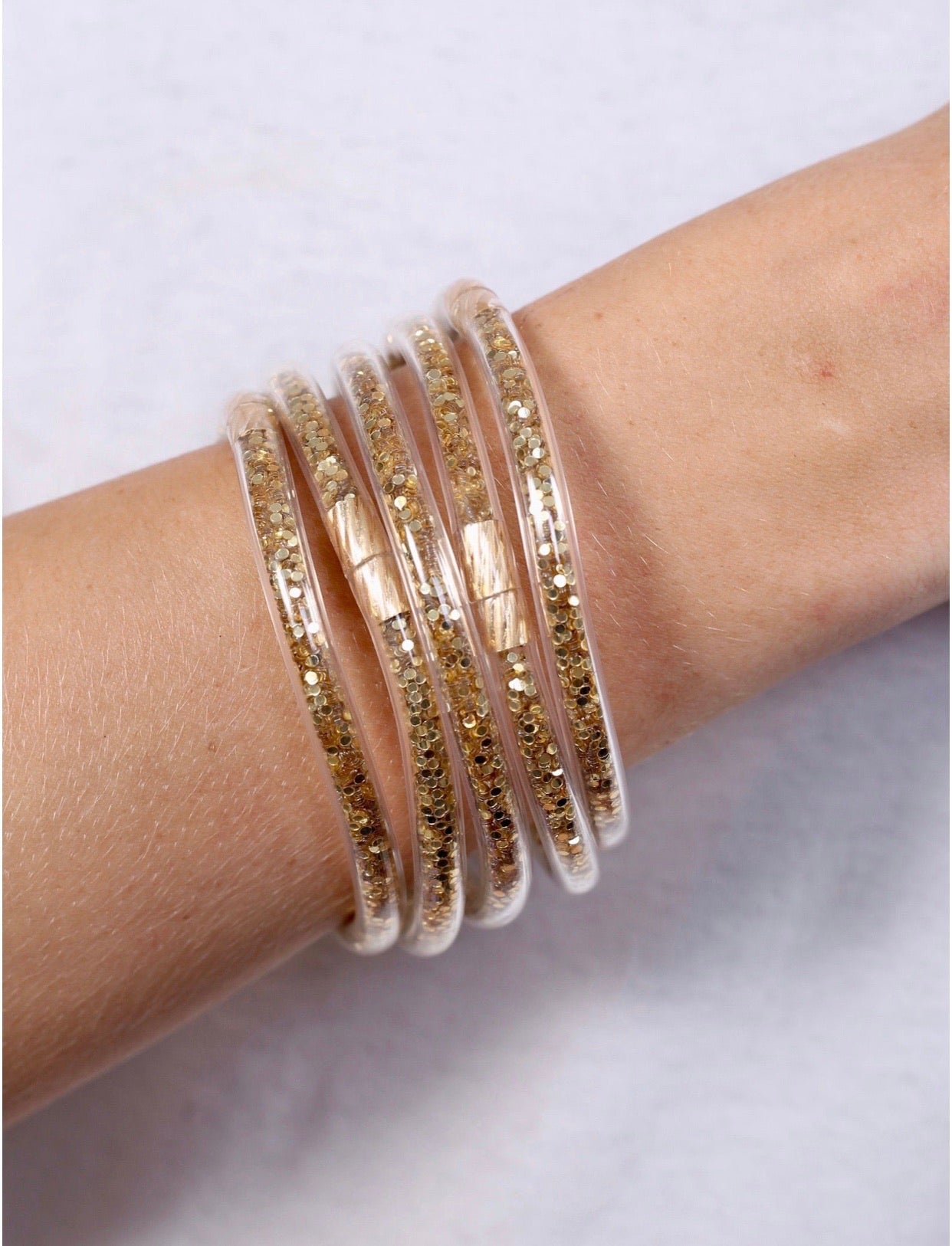 Katherine Glitter Bracelets - Set of five - Liz & Addie 