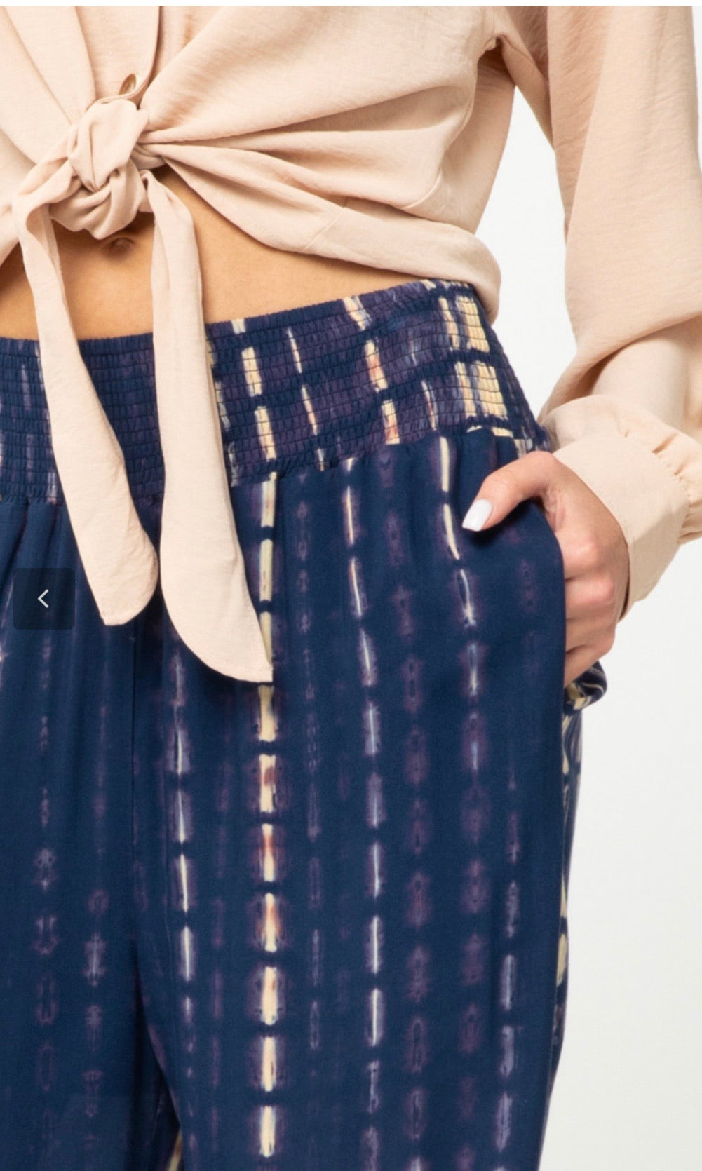 Daydreaming Navy Tie-Dye Pants - Liz & Addie 