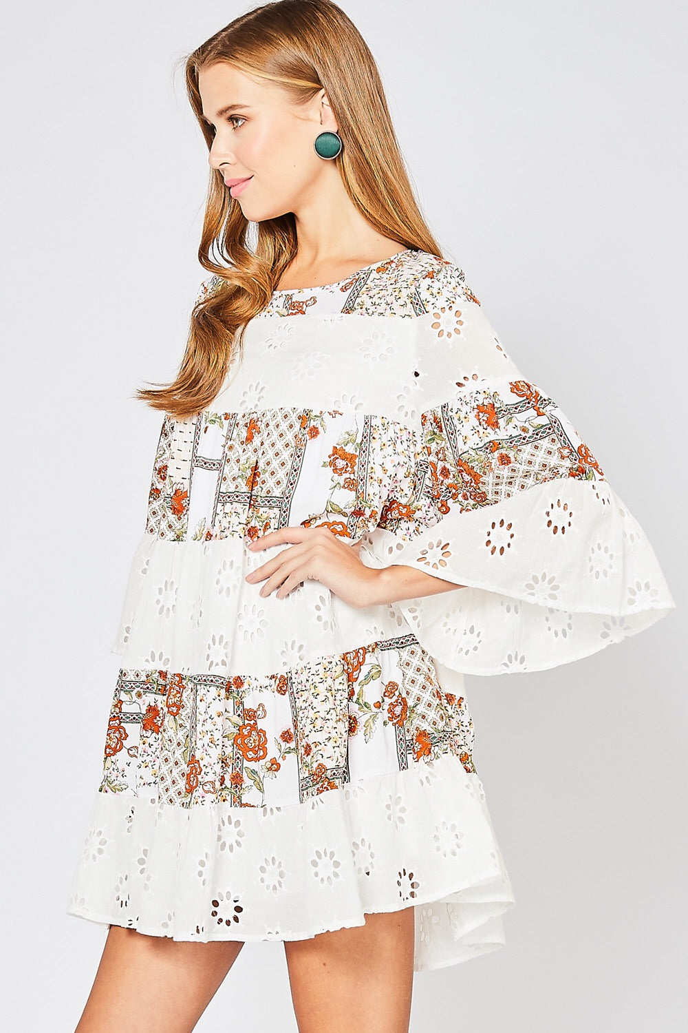 Ivory Boho Dress - Liz & Addie 