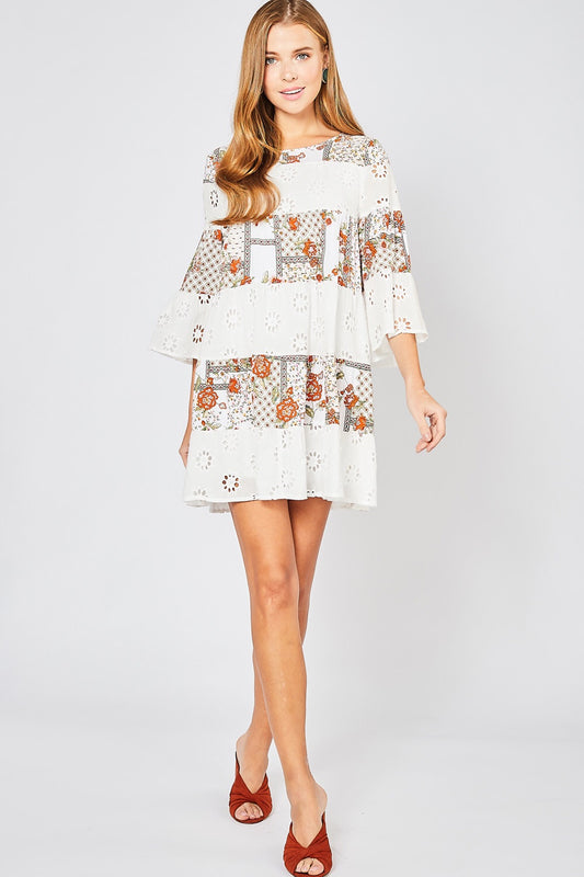Ivory Boho Dress - Liz & Addie 