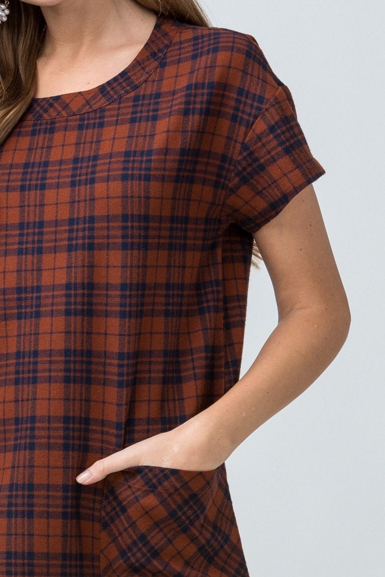 Plaid Dress - Plus - Liz & Addie 