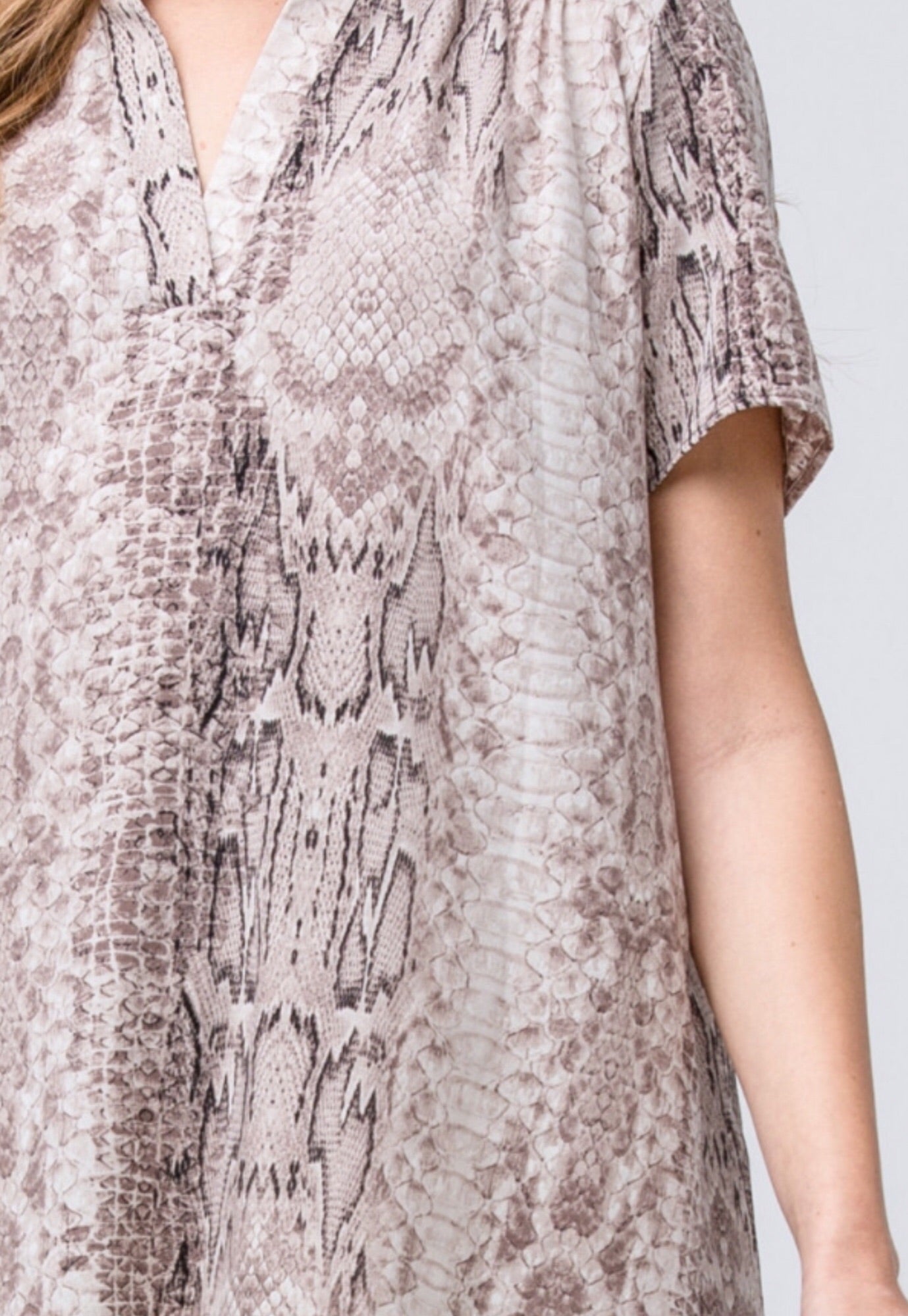 Reptile Print Dress - Liz & Addie 