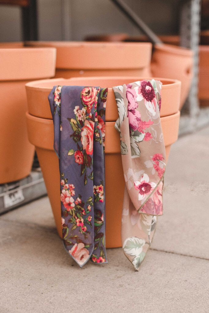 Fall Blue Floral - Liz & Addie 