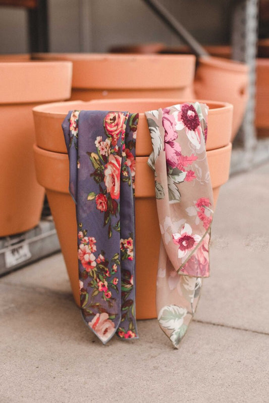 Fall Blue Floral - Liz & Addie 