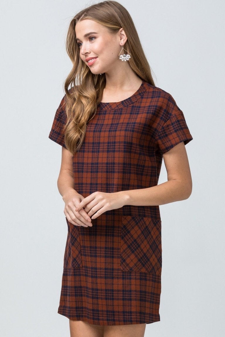 Plaid Dress - Plus - Liz & Addie 