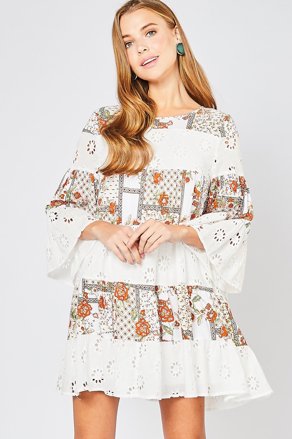 Ivory Boho Dress - Liz & Addie 